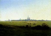 Caspar David Friedrich Meadows near Greifswald china oil painting reproduction